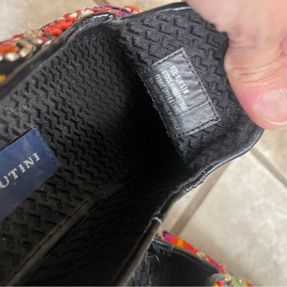 Giorgio Brutini Mens Loafers Shoes Multicolor Fabric Slip-On Paisley‎ 7 New - Picture 5 of 14